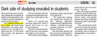The Standard – Dark side of studying revealed in students