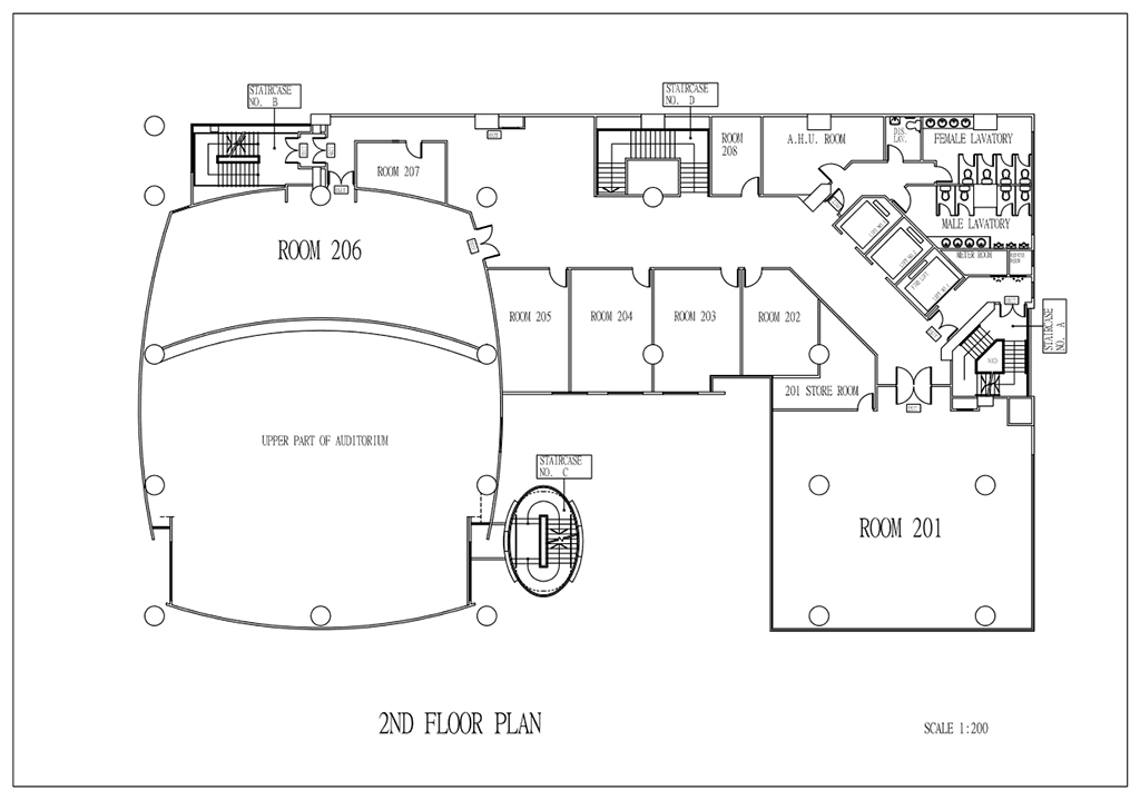 Lecture Hall and Conference Room Floor Plan